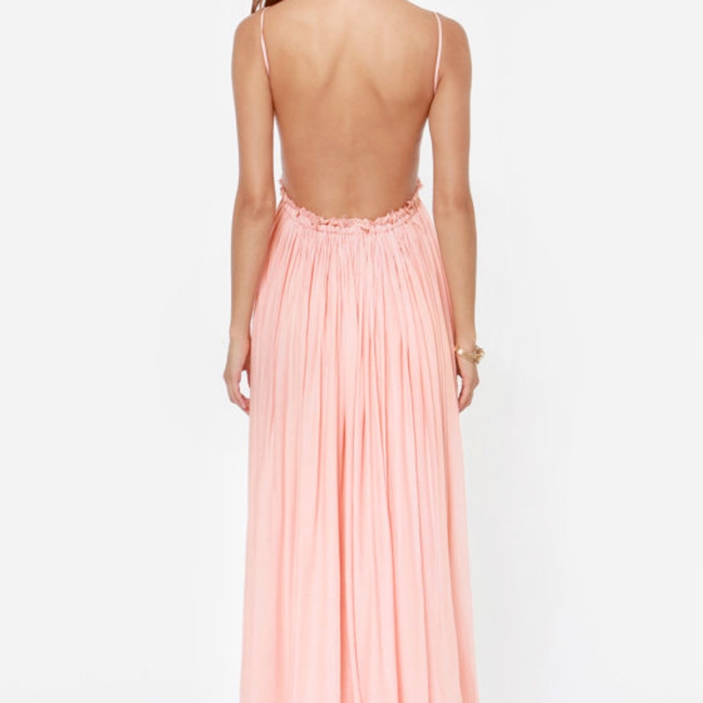 Chiffon Crochet ADORBES Spaghetti Strap open back - Picture 7 of 8